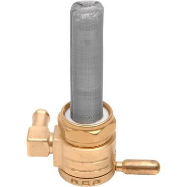 Golan Inc - Golan Inc Click-Slick Petcock - 22mm - Backward Facing - Raw Brass - 76-312B-BS