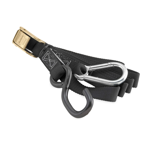 BikeMaster - BikeMaster Carabineer Soft Hook Tiedowns - Black - 100537