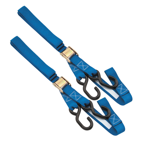 BikeMaster - BikeMaster 1.5in. Integrated Tie Downs - Blue - 100518