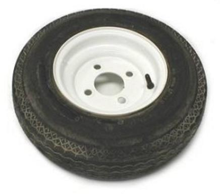 AWC - AWC Bias C/6 Ply, Standard, Trailer Tire/Wheel Kit - 4.80-8 - 5/4.5 - TA2283712-70B480C