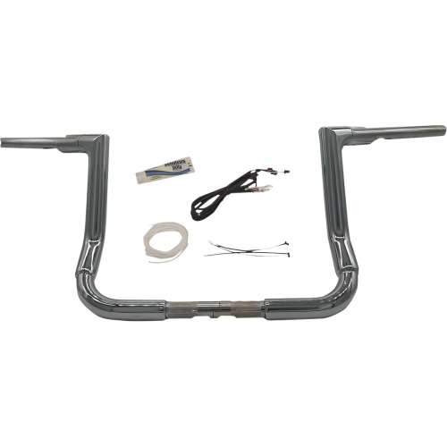 Fat Baggers, Inc. - Fat Baggers, Inc. 1-1/2in. EZ Install Flat Top Handlebar Kit - Chrome - 609212