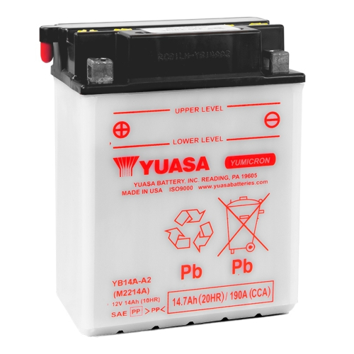 Yuasa - Yuasa Yumicron Battery - YB14A-A2 - YUAM2214AIND