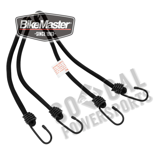 BikeMaster - BikeMaster Bungee Cords - Heavy Duty - Black - 100171