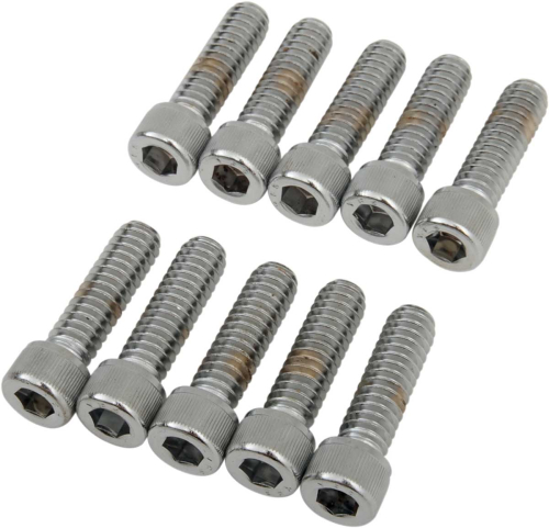 Drag Specialties - Drag Specialties Coarse-Thread Socket-Head Bolts -1/4in.-20 x 7/8in. - MPB180