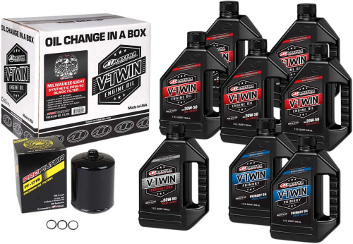 Maxima - Maxima M-Eight Mineral Oil Change Kit with Black Filter - 90-129018PB