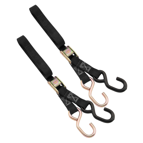 BikeMaster - BikeMaster Tie Downs - 1in. x 6ft. - Black - 100510