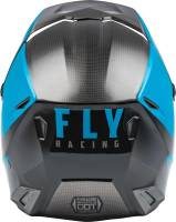 Fly Racing - Fly Racing Kinetic Straight Edge Youth Helmet - 73-8633YL - Black/Blue/Gray - Large - Image 2