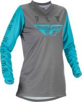 Fly Racing - Fly Racing F-16 Womens Jersey - 374-826L - Gray/Blue - Large - Image 1