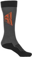 Fly Racing - Fly Racing MX Youth Socks - 350-0516Y - Gray/Black/Orange - OSFM - Image 1