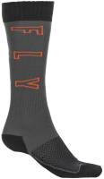 Fly Racing - Fly Racing MX Youth Socks - 350-0516Y - Gray/Black/Orange - OSFM - Image 2