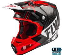 Fly Racing - Fly Racing Formula Vector Helmet - 73-4413M - Red/White/Black - Medium - Image 1