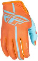 Fly Racing - Fly Racing Lite Youth Gloves - 371-01806 - Orange/Blue - Large - Image 1