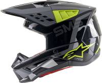 Alpinestars - Alpinestars SM5 Rover Helmet - 8303921-1592-2X - Anthracite/Yellow Flourescent/Gray Camo Glossy - 2XL - Image 4