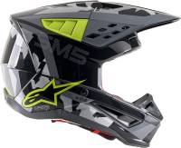 Alpinestars - Alpinestars SM5 Rover Helmet - 8303921-1592-2X - Anthracite/Yellow Flourescent/Gray Camo Glossy - 2XL - Image 5