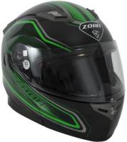 Zoan - Zoan Flux 4.1 Commander Graphics Snow Helmet with Electric Shield - 137-144SN/E - Green - Small - Image 1