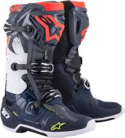 Alpinestars - Alpinestars Tech 10 Non-Vented Boots - 2010020-9079-9 - Gray/Blue/Red - 9 - Image 1