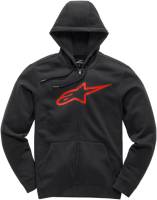 Alpinestars - Alpinestars Ageless II Zip Hoodie - 1038530521030M - Black/Red - Medium - Image 1