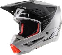 Alpinestars - Alpinestars SM5 Rayon Helmet - 8304121-928-XS - Light Gray/Black/Silver Matte - X-Small - Image 1