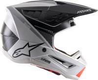 Alpinestars - Alpinestars SM5 Rayon Helmet - 8304121-928-XS - Light Gray/Black/Silver Matte - X-Small - Image 3