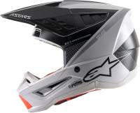 Alpinestars - Alpinestars SM5 Rayon Helmet - 8304121-928-XS - Light Gray/Black/Silver Matte - X-Small - Image 5