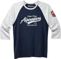 Alpinestars - Alpinestars Script Premium T-Shirt - 1230715051171XL - Gray Heather/Navy - X-Large - Image 1