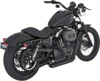 Vance & Hines - Vance & Hines Shortshots Staggered Exhaust System - Black - 47219 - Image 1