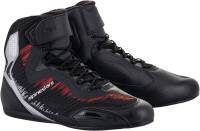 Alpinestars - Alpinestars Faster-3 Rideknit Riding Shoes - 2510319193012 - Black/Silver/Bright Red - 12 - Image 1