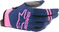 Alpinestars - Alpinestars Radar Gloves - 3561821-7030- XL - Dark Blue/Pink Fluo - X-Large - Image 1