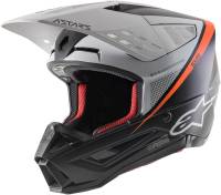 Alpinestars - Alpinestars SM5 Rayon Helmet - 8304121-1242-SM - Black/White/Orange Flourescent Matte - Small - Image 1