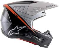 Alpinestars - Alpinestars SM5 Rayon Helmet - 8304121-1242-SM - Black/White/Orange Flourescent Matte - Small - Image 3