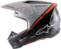 Alpinestars - Alpinestars SM5 Rayon Helmet - 8304121-1242-SM - Black/White/Orange Flourescent Matte - Small - Image 7