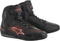 Alpinestars - Alpinestars Faster-3 Rideknit Riding Shoes - 251031910309 - Black/Red Fluorescent - 9 - Image 1