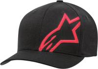 Alpinestars - Alpinestars Corp Shift 2 Curved Brim Hat - 1032810081030LX - Black/Red - Lg-XL - Image 1