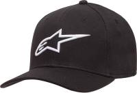 Alpinestars - Alpinestars Ageless Curve Hat - 1017810101020SM - Black/White - Sm-Md - Image 1