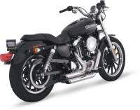 Vance & Hines - Vance & Hines Shortshots Staggered Exhaust System - Chrome - 17219 - Image 1