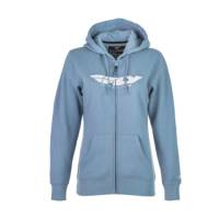 Fly Racing - Fly Racing Corporate Womens Zip-Up Hoody - 358-0063X - Light Blue - X-Large - Image 1