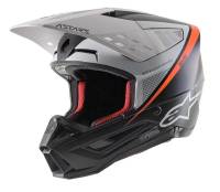 Alpinestars - Alpinestars SM5 Rayon Helmet - 83041211242-L - Black/White/Orange Flourescent Matte - Large - Image 1