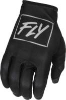 Fly Racing - Fly Racing Lite Youth Gloves - 375-710YL - Black/Gray - Large - Image 1