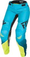 Fly Racing - Fly Racing Lite Race Womens Pants - 372-63110 - Blue/Hi-Vis - 13/14 - Image 4