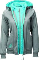 Fly Racing - Fly Racing Track Womens Hoody - 358-0106M - Gray/Blue - Medium - Image 1