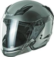 Fly Racing - Fly Racing Tourist Solid Helmet - F73-8102~6 - Titanium - 2XL - Image 1