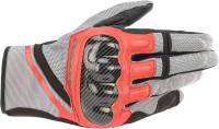 Alpinestars - Alpinestars Chrome Gloves - 3568721-9203-L - Ash Gray/Black/Bright Red - Large - Image 1