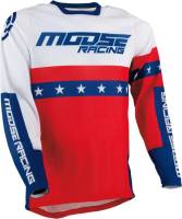 Moose Racing - Moose Racing Sahara Jersey - 2910-6335 - Red/White/Blue - Large - Image 1