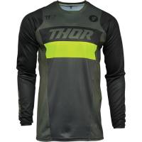 Thor - Thor Pulse Racer Jersey - 2910-6201 - Army Green/Acid - 2XL - Image 1