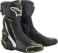 Alpinestars - Alpinestars SMX Plus Vented Boots - 2221119-125-48 - Black/White/Yellow - 12.5 - Image 1