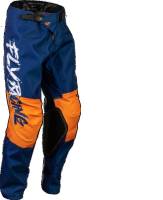 Fly Racing - Fly Racing Kinetic Khaos Youth Pants - 376-43520 - White/Navy/Orange - 20 - Image 1