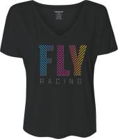 Fly Racing - Fly Racing Fly Like4Like Womens T-Shirt - 356-0090L - Black - Large - Image 1