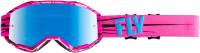 Fly Racing - Fly Racing Zone Goggles - 37-5141 - Pink/Teal / Sky Blue Mirror/Smoke Lens - OSFM - Image 1