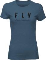 Fly Racing - Fly Racing Fly Logo Womens T-Shirt - 356-0467M - Deep Teal Heather - Medium - Image 2