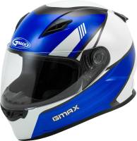 G-Max - G-Max FF-49 Deflect Helmet - G1494516 - White/Blue - Large - Image 1